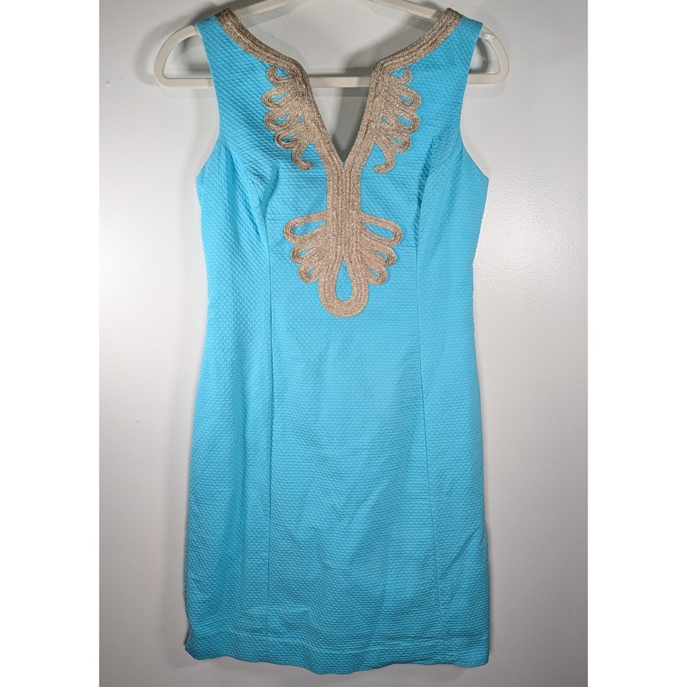 Lilly Pulitzer Blue Lilly Pulitzer Janice Shift Dress Size 0